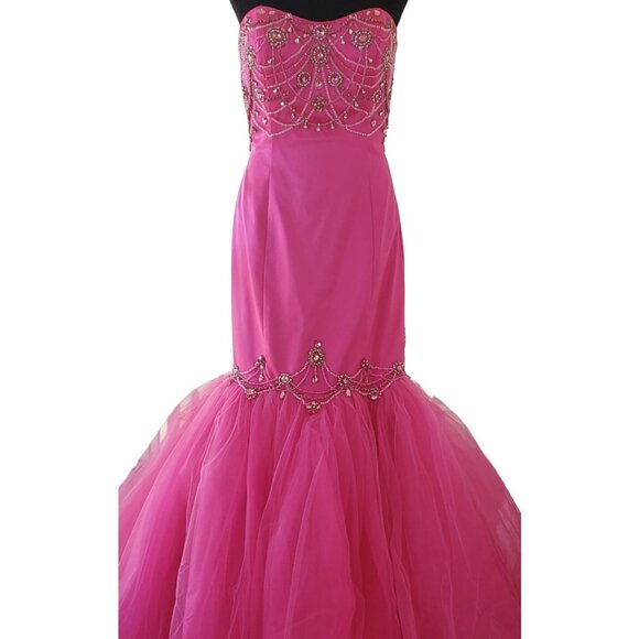 Luxury Designer Prom Party Couture Evening Wedding Cocktail Runway Gown Dress NW - Picture 8 of 11